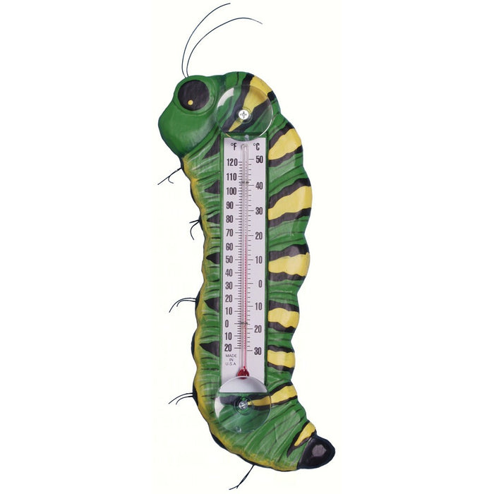 Green & Yellow Caterpillar Large Window Thermometer