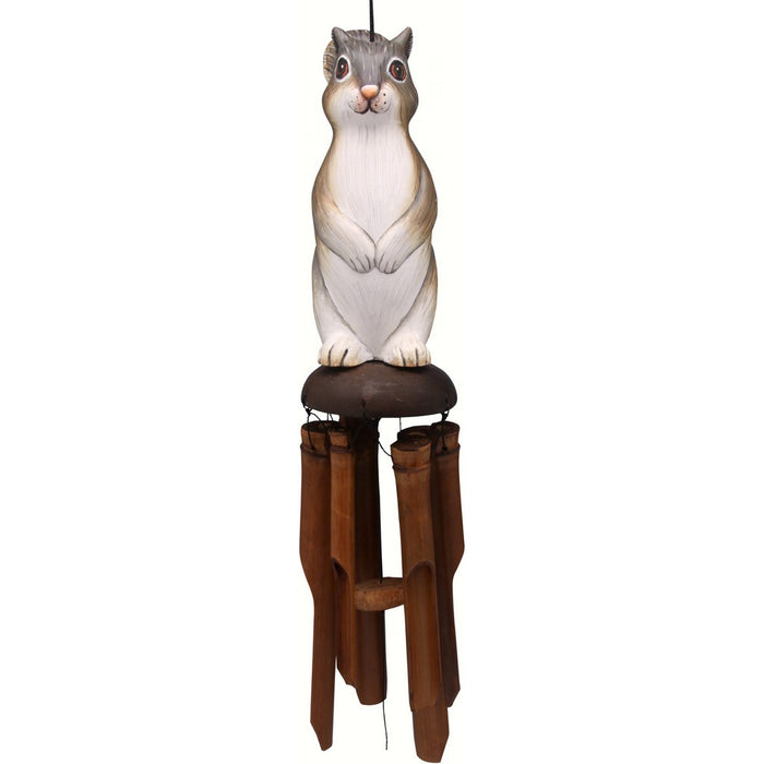 Squirrel Bamboo Windchime