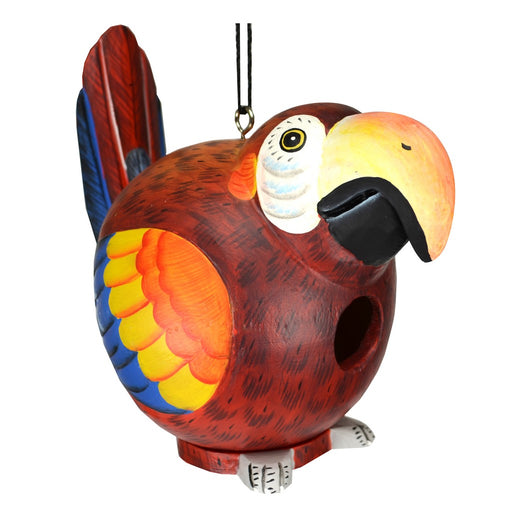 Red Parrot Gord-O Bird House