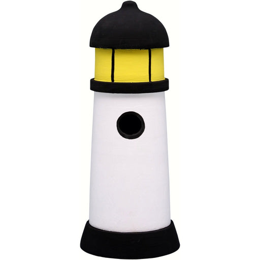 Black & White Lighthouse Bird House