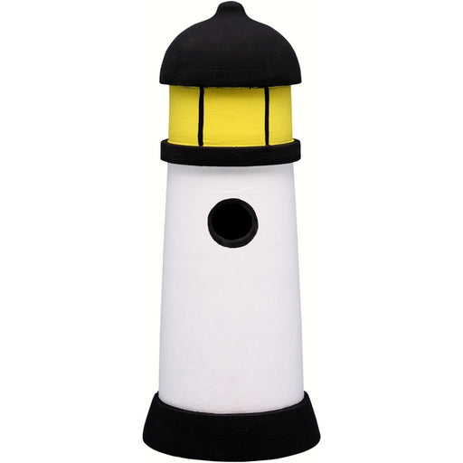 Black & White Lighthouse Bird House