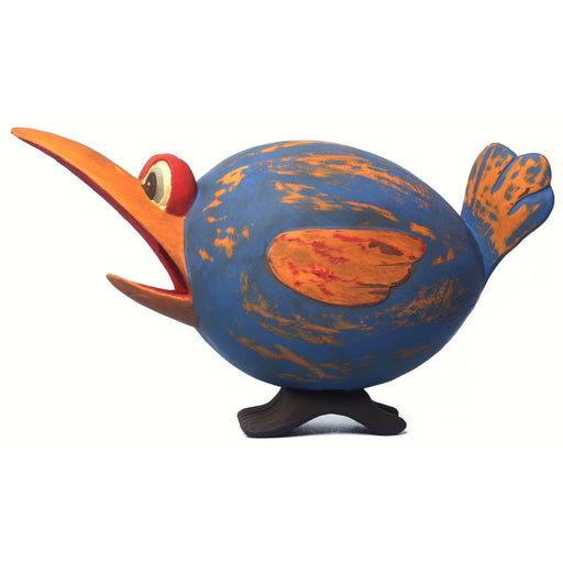 Blue & Orange Loony Bird Birdhouse