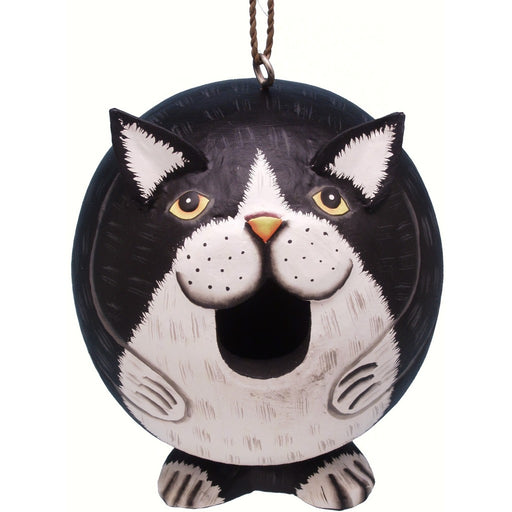 Black & White Cat Gord-O Birdhouse