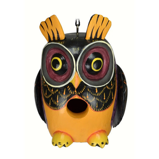 Fall Colors Owl Gord-O Birdhouse