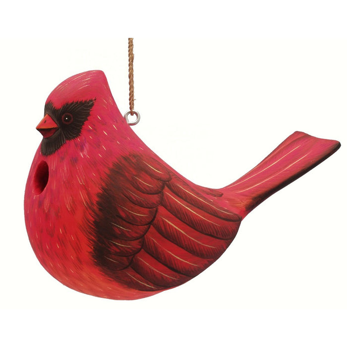 Fat Cardinal Birdhouse