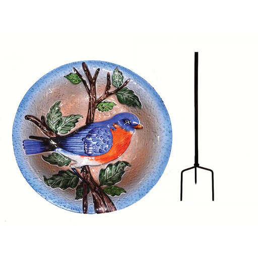 Bluebird Staked Birdbath