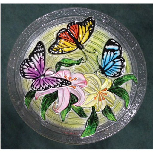 Butterfly Trio Birdbath