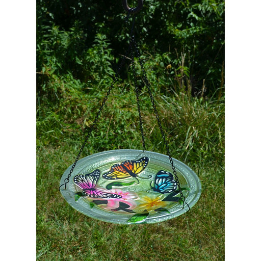 Butterfly Trio Hanging Bird Bath