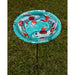 Koi Pond Staked Birdbath