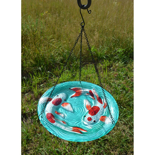 Koi Pond Hanging Bird Bath