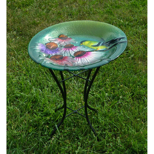 Goldfinch Birdbath w/Stand