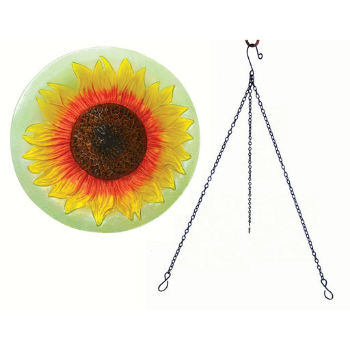 Sunflower Hanging Bird Bath