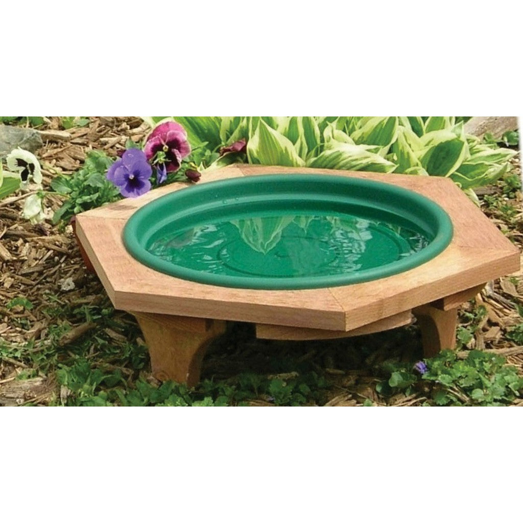 Mini Garden Bird Bath Green — Parrotcha