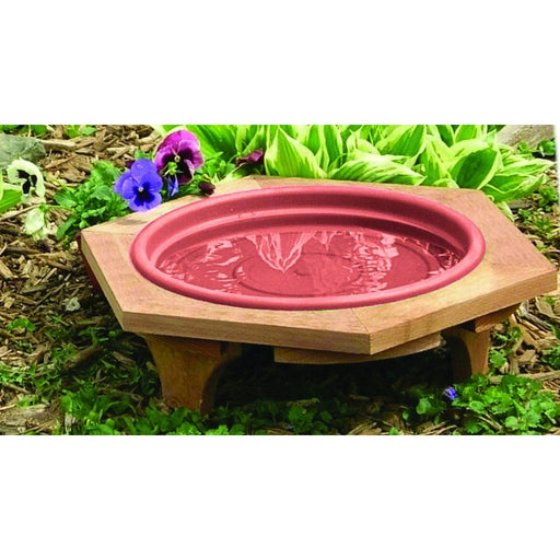 Mini Garden Bird Bath Clay Tray