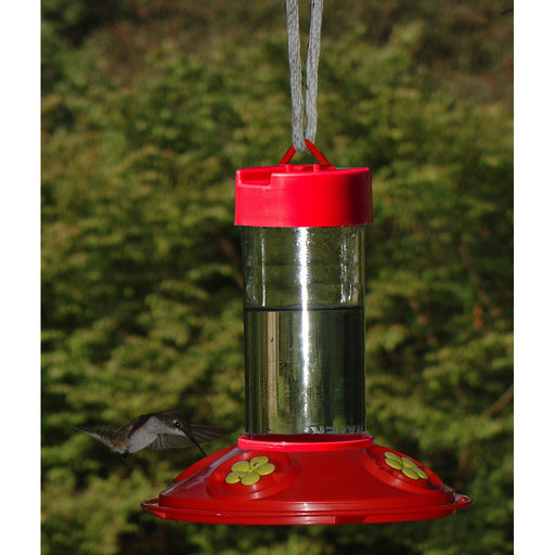 Dr. JB's 16 oz Clean Feeder (All Red Feeder with Yellow Flowers)