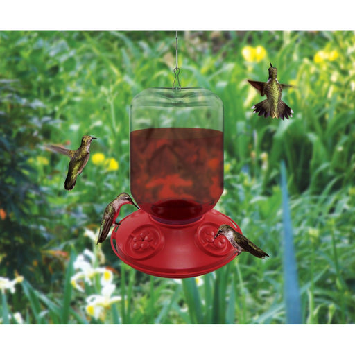 Dr. JB complete Switchable 48 oz Feeder with Red Flowers (Bulk)