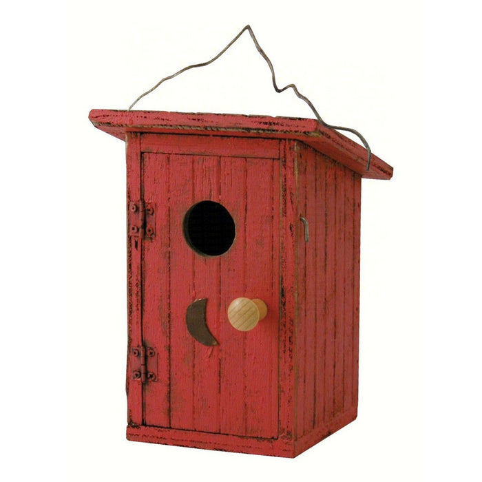 Birdie Loo Red Bird House