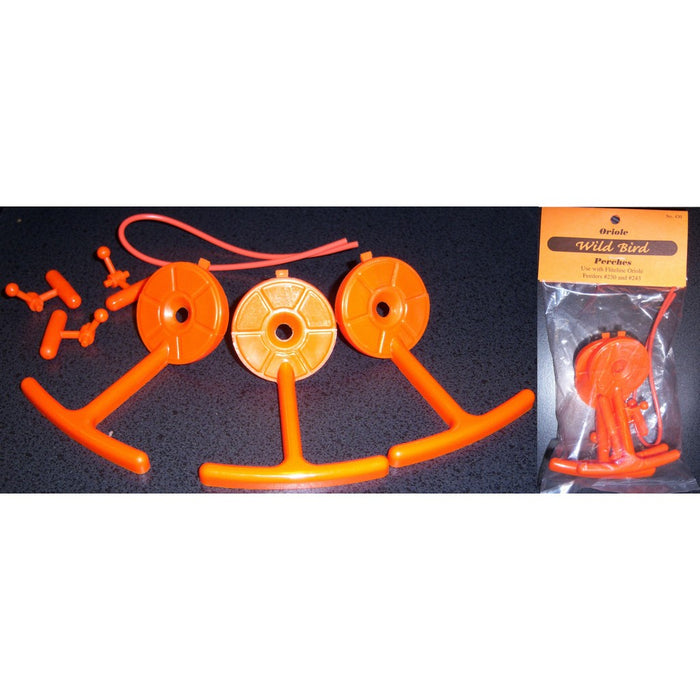 Orange Replacement Perch (consist of 3 perches, 3 toggles, and 1 wire)