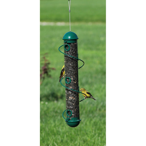 17 in. Green Spiral Finch Tube Feeder