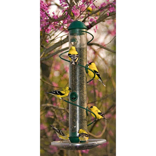 17 in. Green Spiral Sunflower Feeder