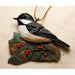 Chickadee with Holly Ornament
