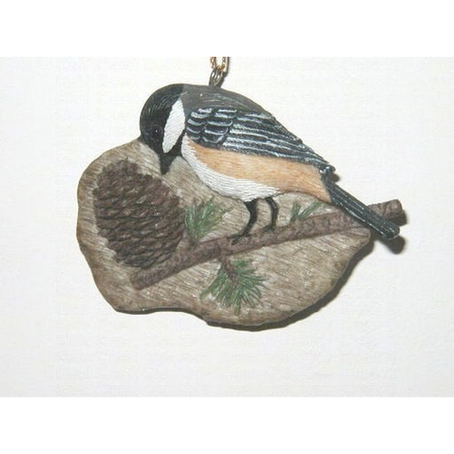 Chickadee Pine Cone Ornament