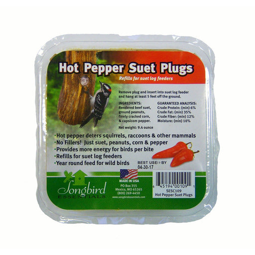 Songbird Suet Plugs Hot Pepper Must order in 12's