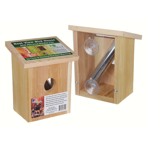 Nest View Bird House with Window Film