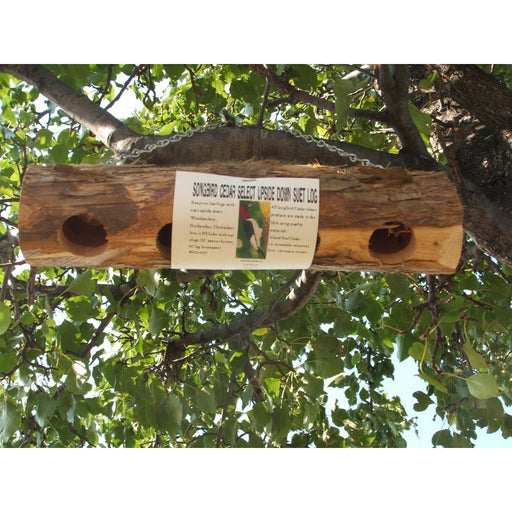 Suet Log Upside Down