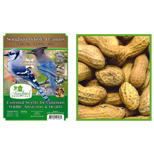 SONGBIRD WHOLE PEANUTS, 5 LB + FREIGHT