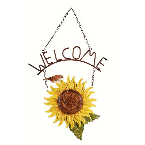Birds of a Feather Sunflower Welcome Sign