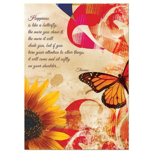 Happiness Butterfly Birthday Blank
