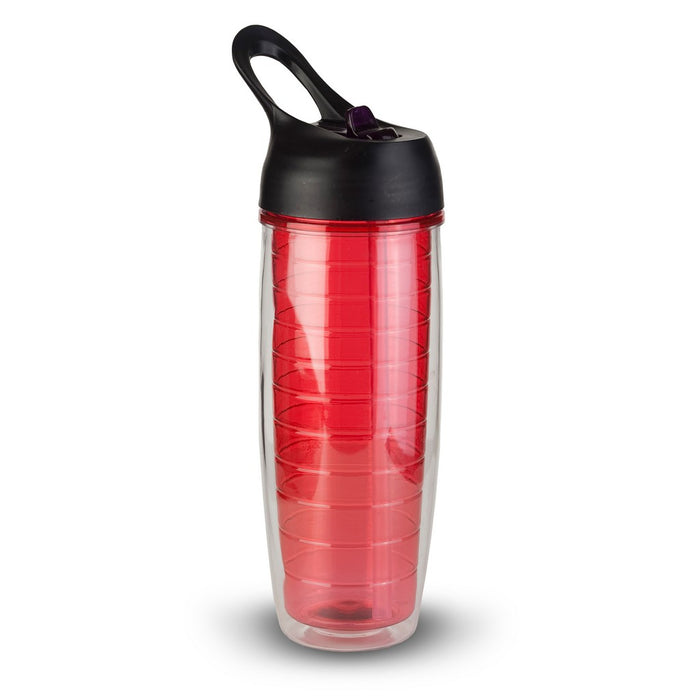 Thirzt 2 Go 20Oz Tritan Double-Walled Insulated Bottle - Red