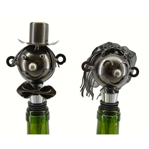 Bride and Groom Wine Stoppers (2 piece Assortment)