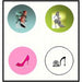 Diva Shoes Magnetic Wine & Drink Charm Set