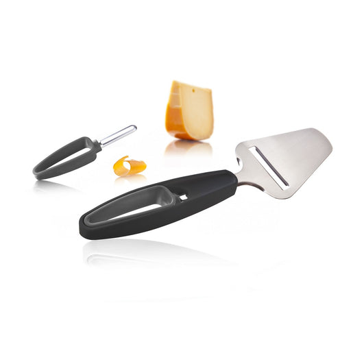 Plus Tools Cheese Slicer + Rind Peeler - Dark Grey