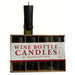 Set of 4 Bottle Candles Black