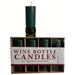 Set of 4 Bottle Candles Green