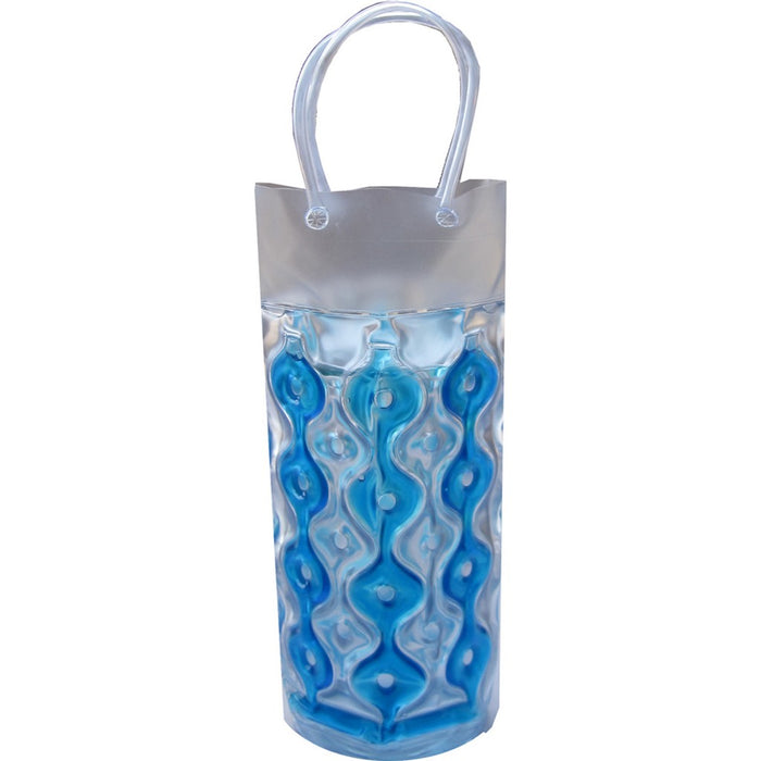 Wave 1C Blue-Clear CYLINDER - Insulated Chill It Bottle Bags