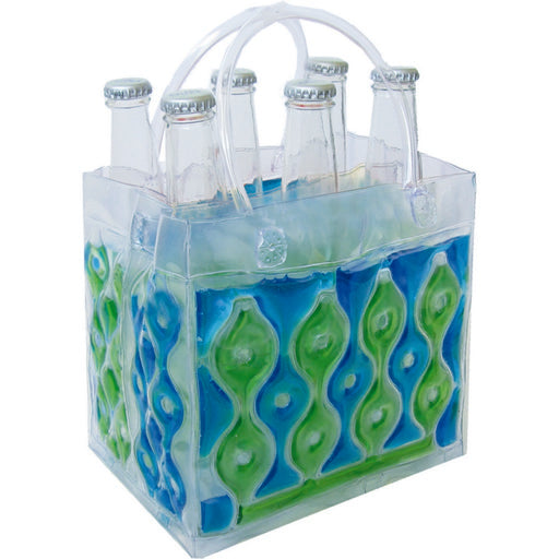 Wave 6 Blue-Green - Insulated Chill Bottle Bags