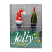 Bottle Stopper - Tree/Holiday Hat S/2 PVC