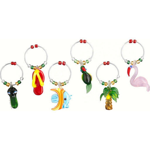 Wine Charms - Tropics - S/6