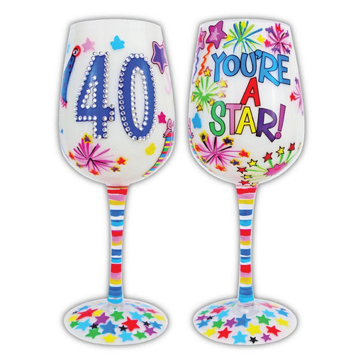 Wine Glass, 40 You're A Star