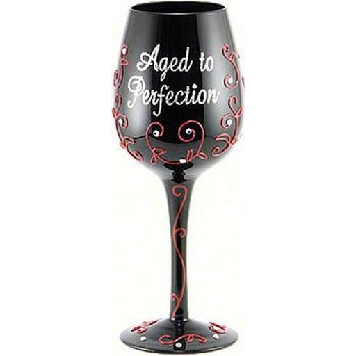 Wine Glass Aged to Perfection