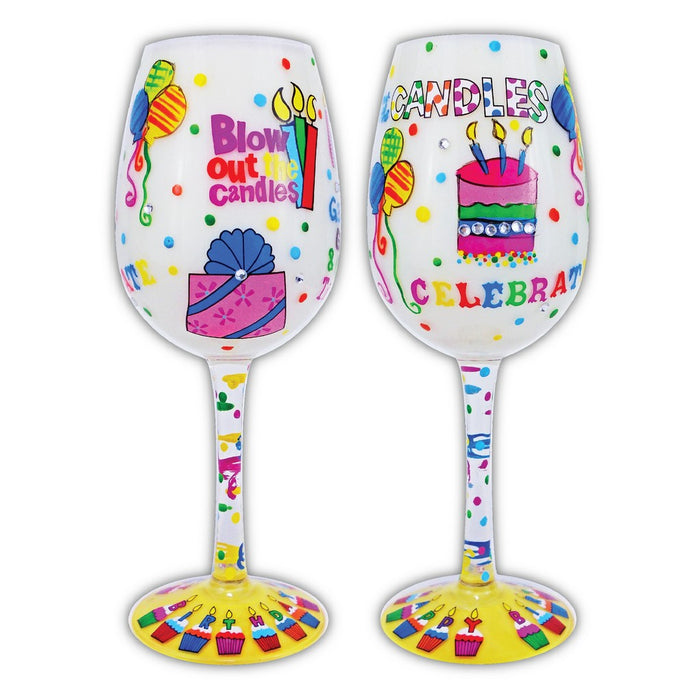 Wine Glass Blow Out the Candles
