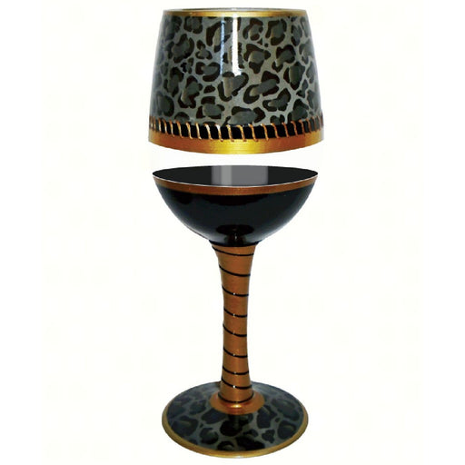 Wine Glass Deco Jaguar