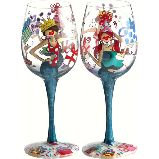 Wine Glass, Happy Birthday