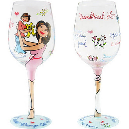 Wine Glass Motherly Love Boy