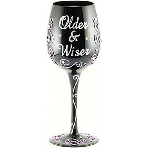 Wine Glass Older & Wiser