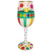 Wine Glass Roses Bottom's Up
